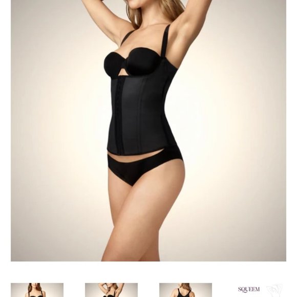 Squeem 5XL Seductive Open Bust Miracle Vest Cincher/Trainer/Girdle/Shapewear - Picture 3 of 13